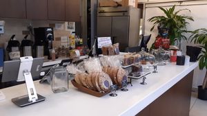 Cookies on the counter at Terri in New York City