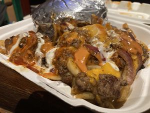 Side of Loaded Regular Potato Fries at Organic Food Kings in Miami