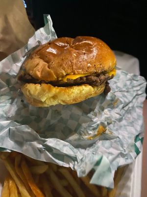 Vegan burger at Organic Food Kings in Miami