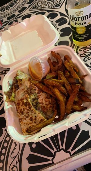 The beef quesadilla is amazing! at Organic Food Kings in Miami