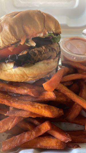 Original Chik’n Sandwich  at Organic Food Kings in Miami