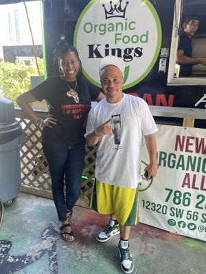 Me and the owner!!!  at Organic Food Kings in Miami