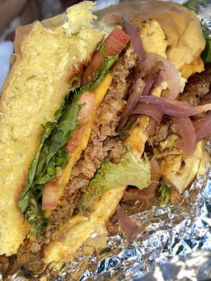 MIAMI CHIPOTLE VEGAN BANG BURGER  at Organic Food Kings in Miami