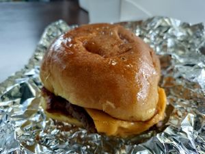 Cheeseburger at Organic Food Kings in Miami