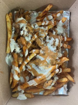 Loaded fries  at Organic Food Kings in Miami