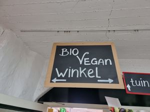 The vegan shop is actually 'inside' a regular pet/garden shop ... at Bio Veganwinkel Natuurlijk De Molen in Budel-schoot