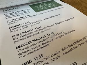 menu  at Emmi's Kitchen - Werinherstr in Munich