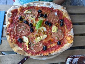 Cappriciosa Pizza at Emmi's Kitchen - Werinherstr in Munich