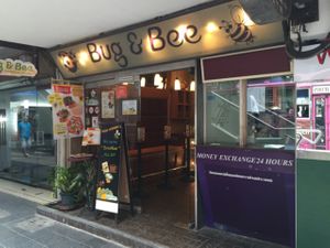 From outside at Bug and Bee in Bangkok