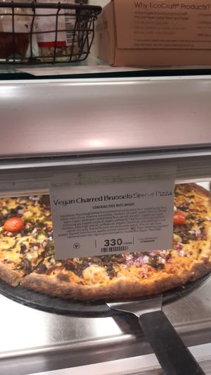 Vegan pizza at Whole Foods Market - Westland Ave in Boston