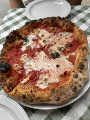 Vegan margaritaas  at Pizza Pilgrims in London