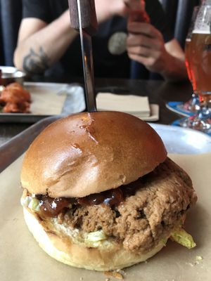 Seitan steak burger at Brewdog - Rodezand in Rotterdam