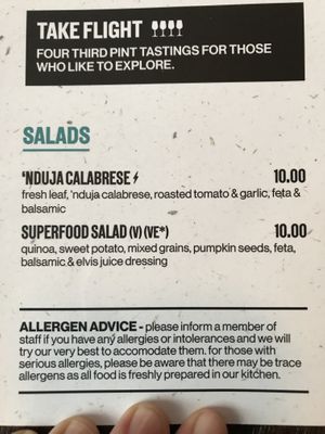 Vegan option at Brewdog - Rodezand in Rotterdam