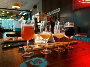 Beer flight at Brewdog - Rodezand in Rotterdam
