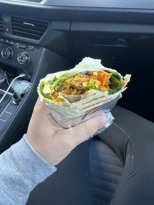 Vegan breakfast burrito   at Semplice Cafe in Breckenridge