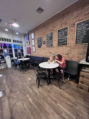Indoor seating  at Cream Bean Berry in Durango