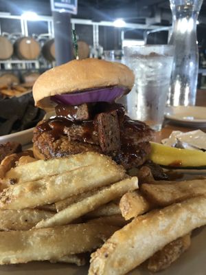 Three twigs sandwich at Upland FSQ Brewery in Indianapolis