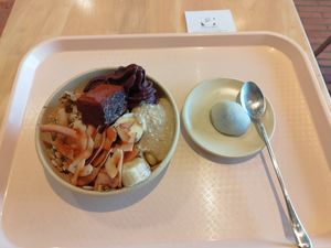 Acai bowl and nutella mochi at Pimp My Salad in Bangkok