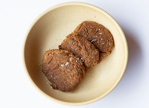 Homemade baked falafels for a healthy treat. at Pimp My Salad in Bangkok