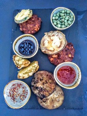 Vegan sharing starter at Cherry Garden in Bourg-saint-maurice