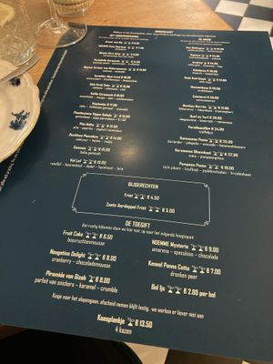 Menu may 2023  at Noemme in Den Bosch