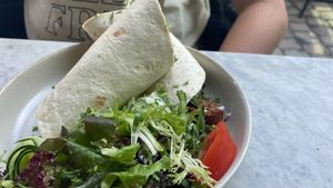 Falafal in wrap  at Bistro Tati in Turnhout
