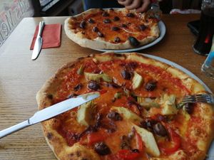Vegan Pizzas at The Italian Way in Hastings