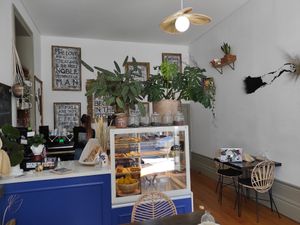 Inside at My Green Pastry in Porto