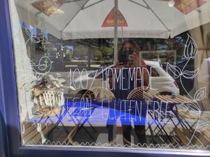 Window at My Green Pastry in Porto