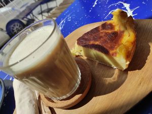 Cream Pie and Avena Milk at My Green Pastry in Porto