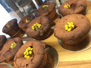 Coulant chocolat sans gluten at My Green Pastry in Porto