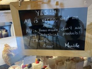 Sign  at My Green Pastry in Porto