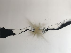 L’artiste Stra Street Art a posé « sa patte »😜 at My Green Pastry in Porto