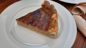 Custard pie at My Green Pastry in Porto