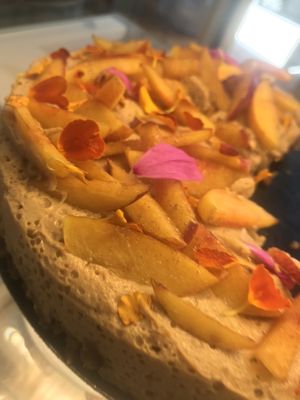 Semifrio pessego at My Green Pastry in Porto