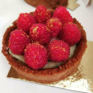Tartelette de framboesas at My Green Pastry in Porto