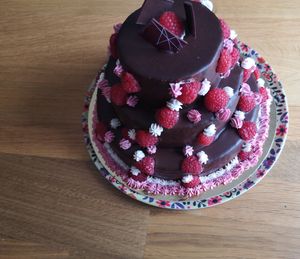Chocolate cake for 20 persons at Contribution in Louvain-la-neuve