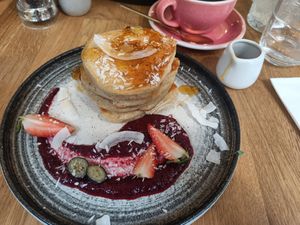 Pancakes at Zina's Eatery in Vienna