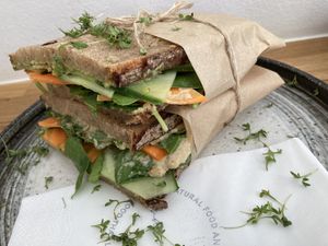 Veggie sandwich  at Zina's Eatery in Vienna