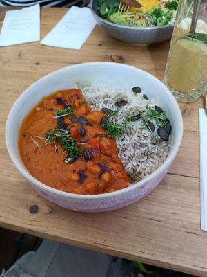 delicious pumkin curry at Zina's Eatery in Vienna