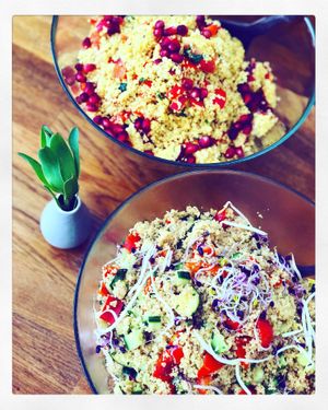 cous-cous salad :) at Zina's Eatery in Vienna