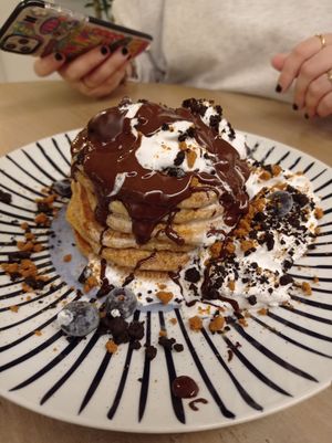 Pancakes especiales de otoño at Lilo Cafe in Barcelona