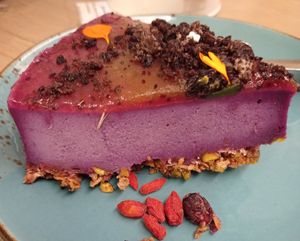 Tarta de queso at Lilo Cafe in Barcelona