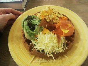 The vegan 'salty one' at Lilo Cafe in Barcelona