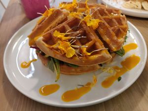 Vegan club House at Lilo Cafe in Barcelona