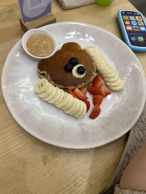 Vegan kids pancake  at Lilo Cafe in Barcelona