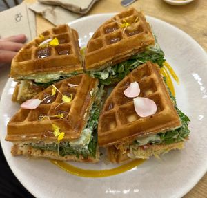 Club sándwich at Lilo Cafe in Barcelona