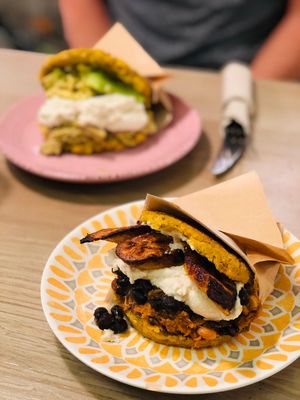 Arepas  at Lilo Cafe in Barcelona