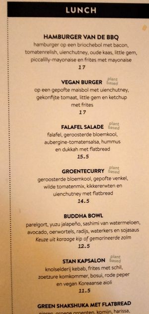 Lunch options at STAN & CO in Arnhem