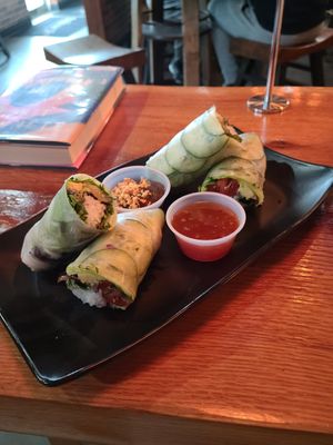 Vegan Spring Rolls at Saiwok in Rogers